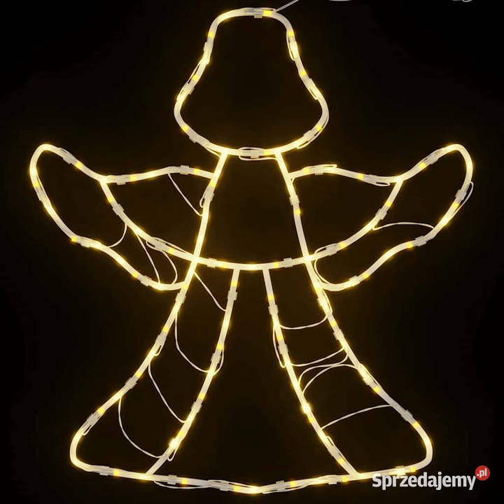 Lampki świąteczne sylwetka anioła 2 50 LED mazowieckie Warszawa
