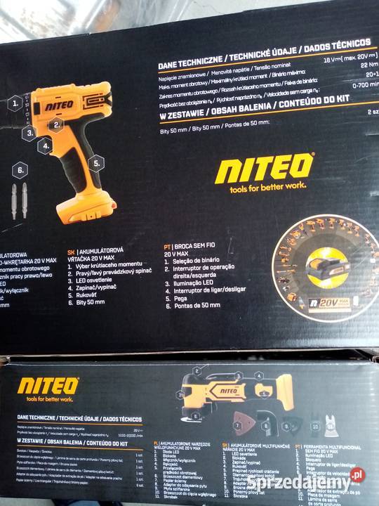 Zestaw elektronarzędzi aku Wiertarko