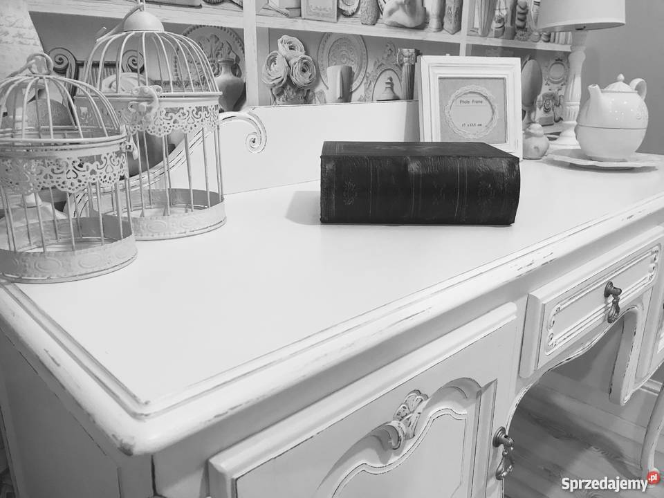 Biurko księżniczki białe Ludwik shabby chic 130cm Nowy Tomyśl