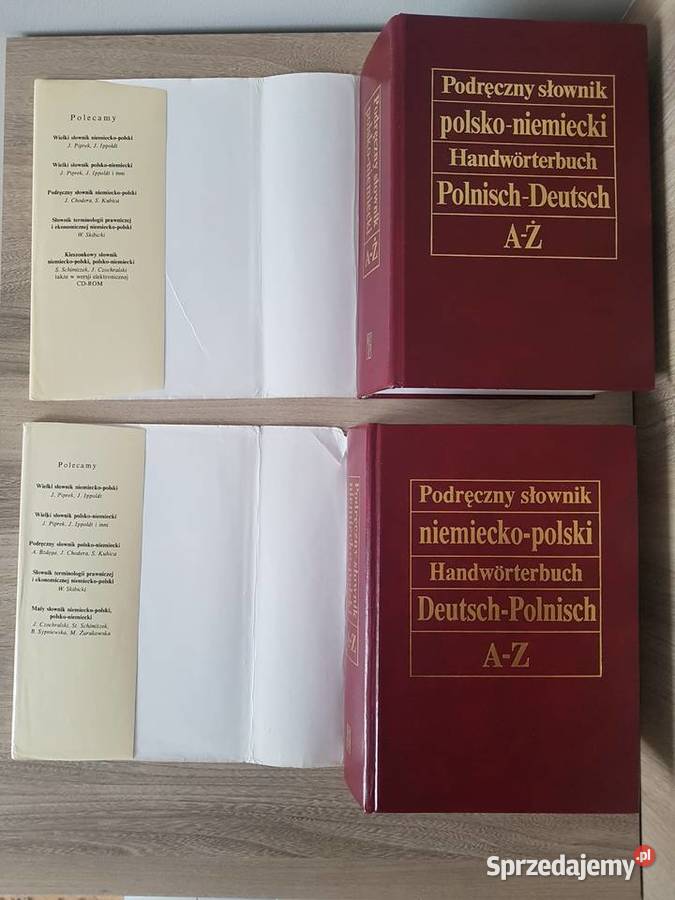 Słownik polskoniemiecki i niemieckopolski zestaw Nowy Sącz
