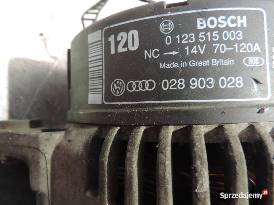 Alternator 028903028 120A Audi A4 19 TDI Skoda małopolskie Nowy Sącz
