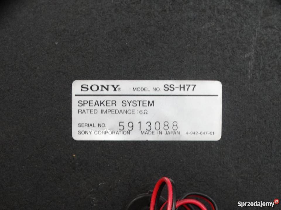 Mocne kolumny Sony SSH772 x 80 wat WYSYŁKA Jasło