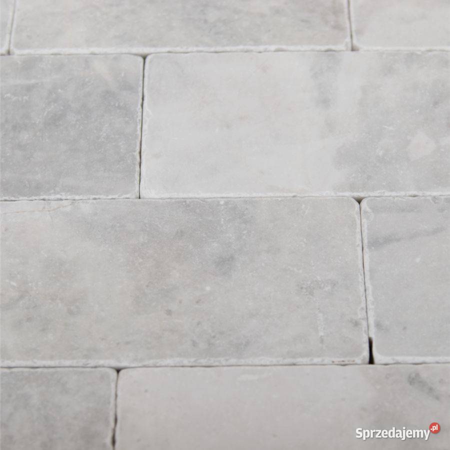 Cegiełka marmur Royal White bębnowany 1575 łódzkie Łódź