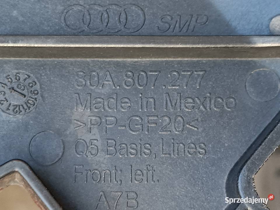 AUDI Q5 SQ5 ŚLIZG MOCOWANIE ZDERZAKA LEWY PRZÓD wielkopolskie Pleszew