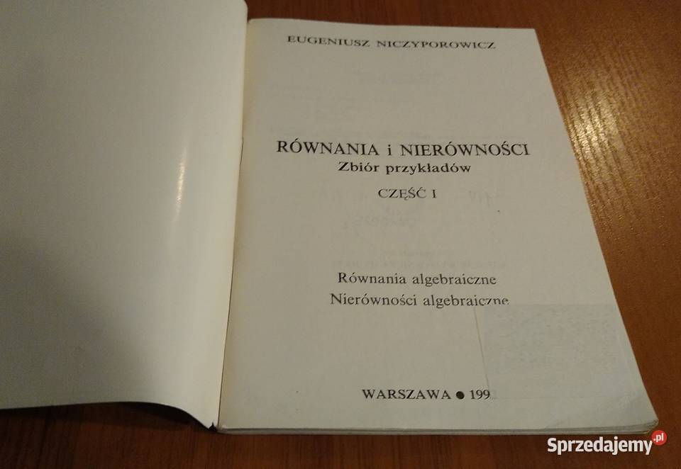Równania i nierówności zbiór przykładów 1 pomorskie