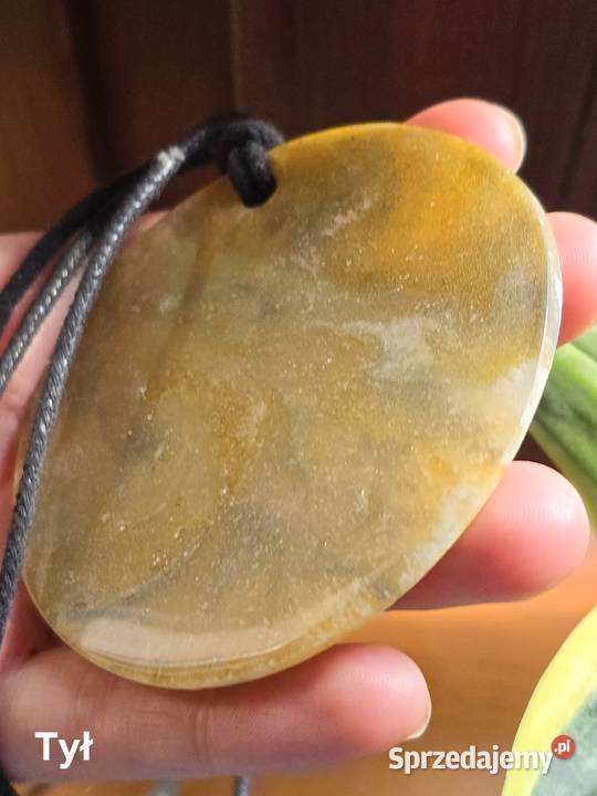 Naszyjnik z żywicy epoksydowej wisior kamień dolnośląskie