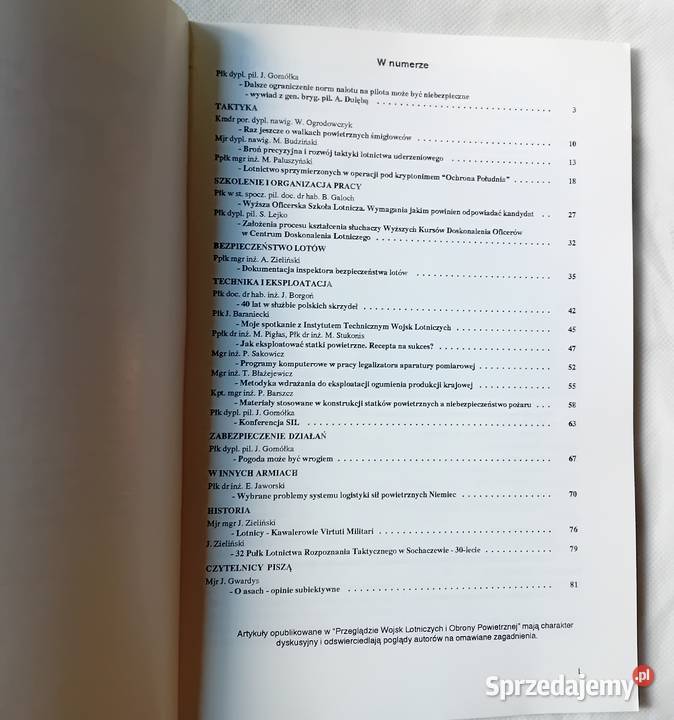 Przegląd wojsk lotniczych i obrony powietrznej Koźminek sprzedam