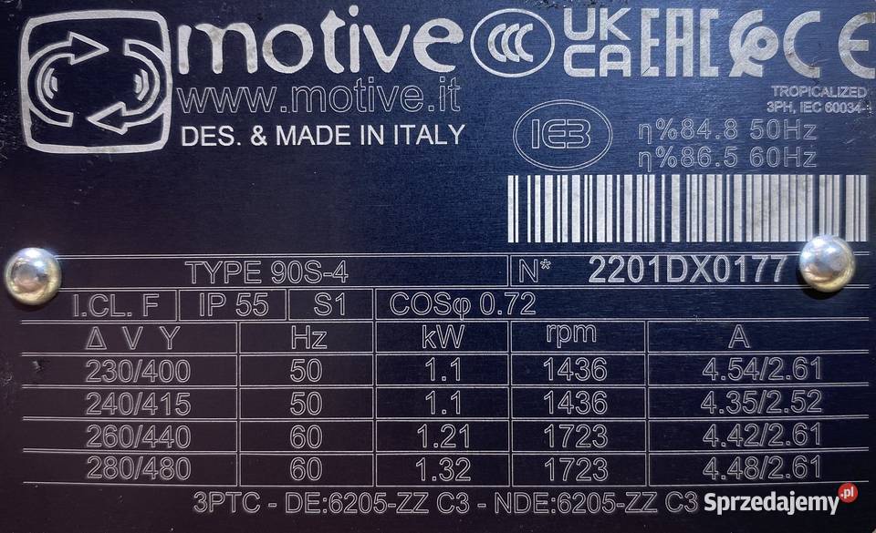 silnik elektryczny 11kW 1436obr 3fazowy IE3 Silniki Pigża