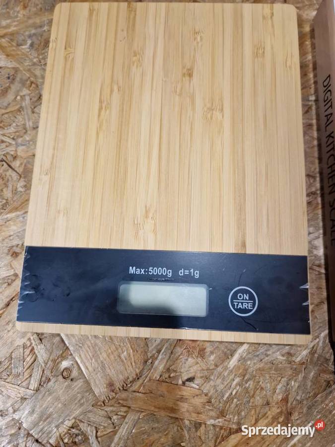 WAGA KUCHENNA ELEKTRONICZNA LCD BAMBUSOWA do 5 Głogowa sprzedam