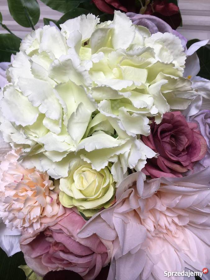 Wiązanka kwiaty sztuczne cmentarz stroik grób sprzedam