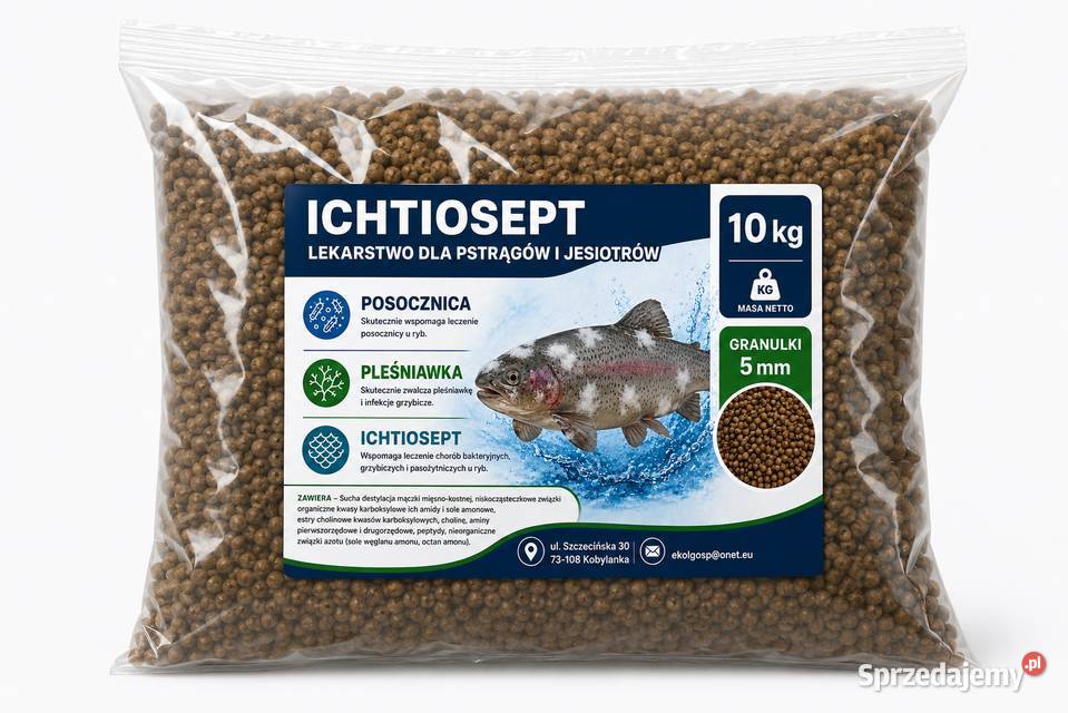 Ichtiosept lekarstwo pleśniawka posocznica 10 zachodniopomorskie sprzedam