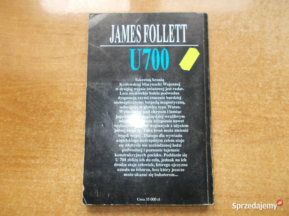 James Follett U700 Rok wydania 1993 Głubczyce