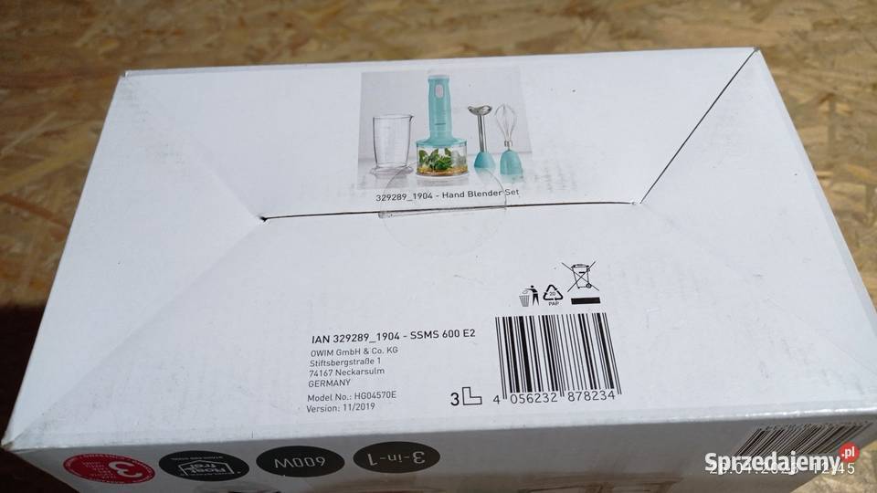 Blender ręczny SILVERCREST SSMS 600 E2 Wieluń sprzedam