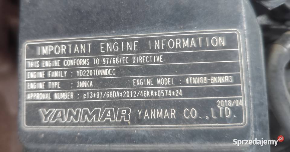 Ładowarka Kramer 5075 z silnikiem Yanmar 2018 wielkopolskie Czapury