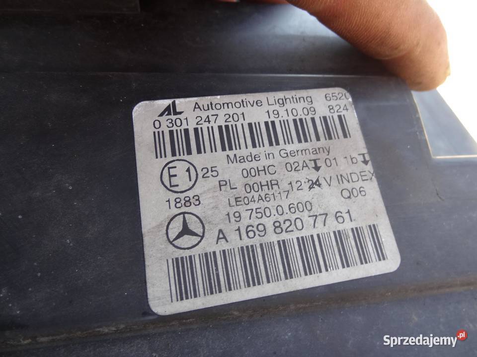 LAMPA LEWA PRZEDNIA PRZÓD MERCEDES W245