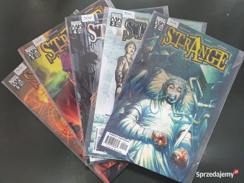 Strange zestaw 5 oryginalnych komiksów Marvel Gdynia sprzedam
