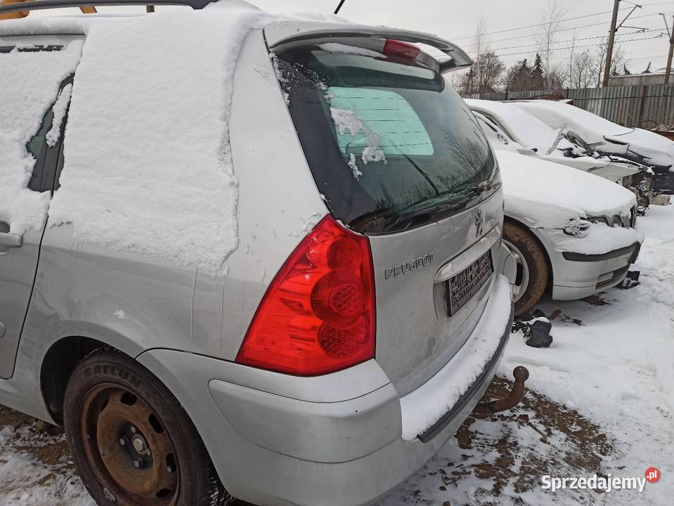 Peugeot 307 SW kombi spoiler lotka na klapę osobowe Sieradz sprzedam