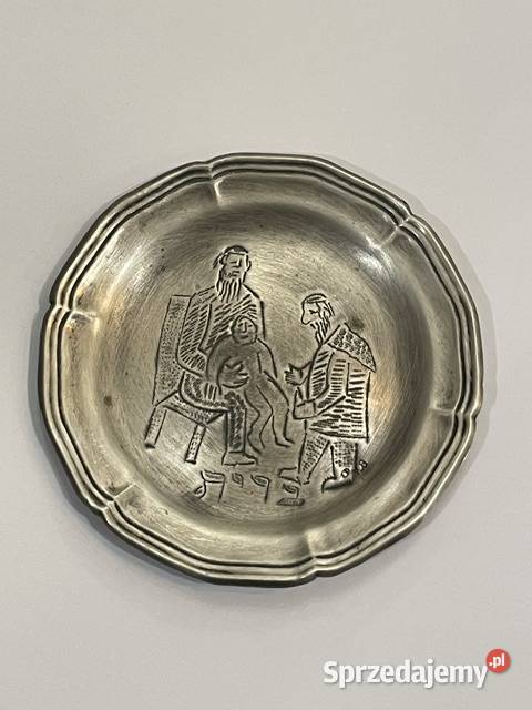 Srebrny talerzyk kolekcjonerski scena obrzezania Pozostałe Kraków
