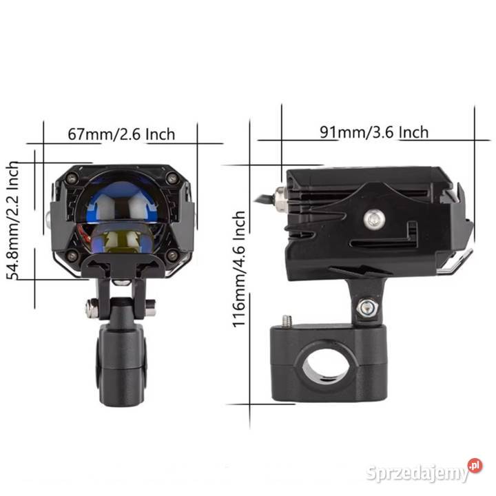 Lampy Halogeny LED Motocyklowe reflektor Kiekrz sprzedam