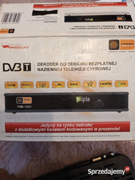 DEKODER DVBT THD 1000 zasilacz pilot Tychy sprzedam