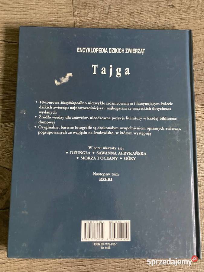 Książka Tajga Encyklopedia Dzikich Zwierząt Nisko sprzedam