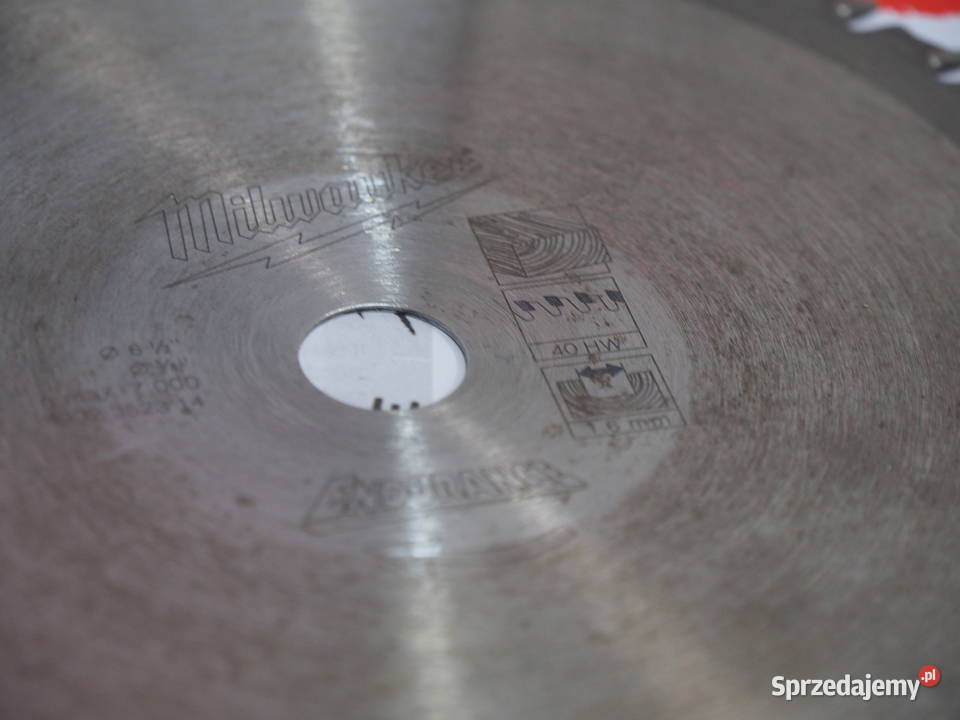 MILWAUKEE tarcza pila pilarka 165x16mm 40hw skil mazowieckie Baszkówka