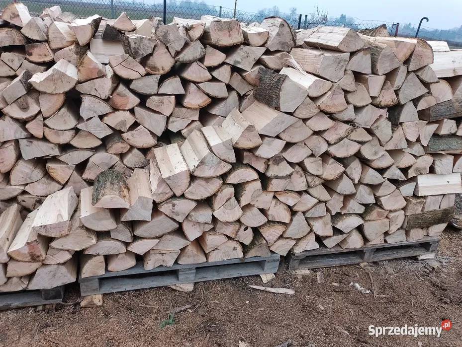 Sezonowane drewno kominkoweopałowe połupane Gryfino sprzedam