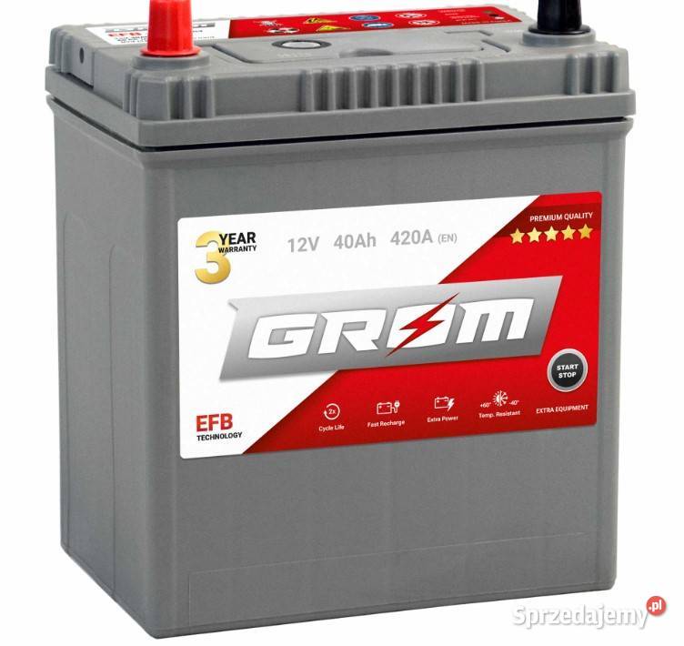 Akumulator GROM EFB STARTSTOP 40Ah 420A Japan Wałbrzych