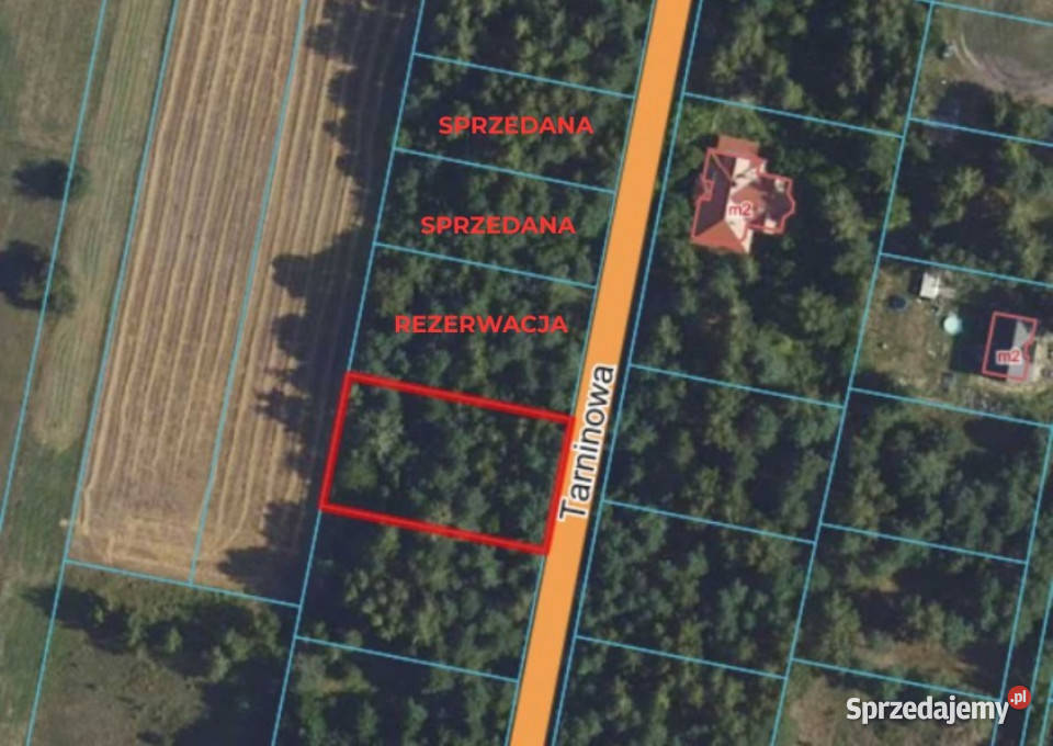 Działka budowlana 1434 m2 Kuklówka Radziejowicka mazowieckie