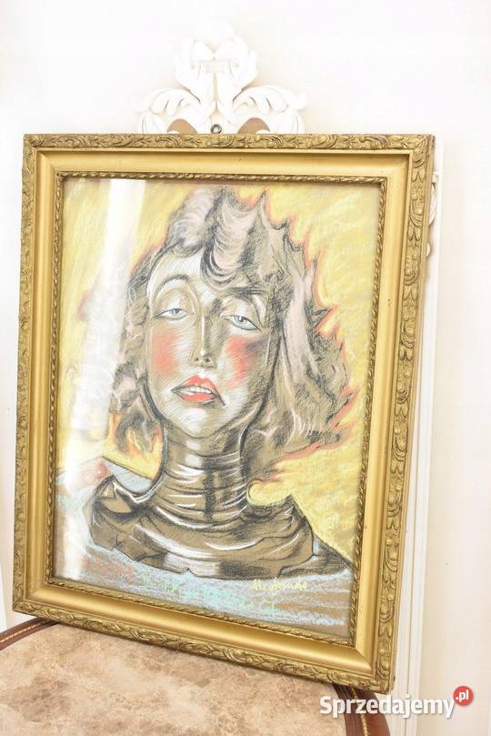 Ignacy Witkiewicz Witkacy 19 Pastel Stary Obraz Kraków sprzedam