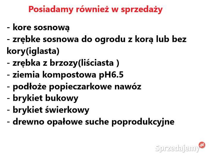 kora zrębka ziemia kompostowa nawóz Podłoże Nowy Sącz