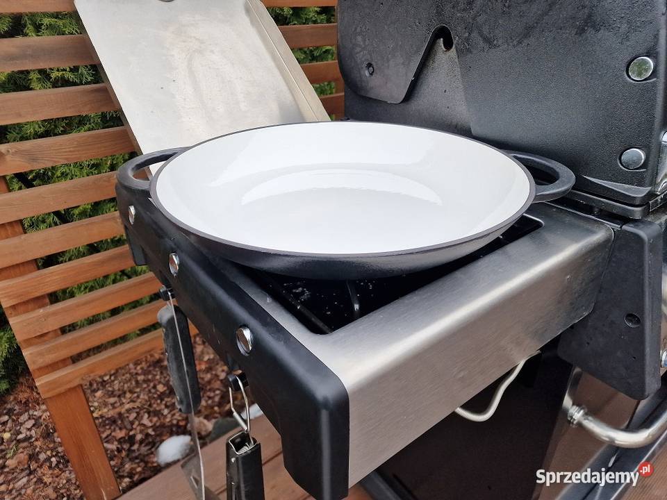 PATELNIA ŻELIWNA EMALIOWANA 38 Grillowanie
