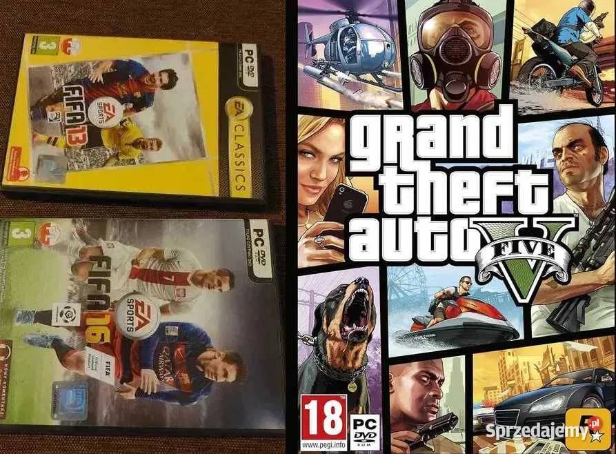 fifa 13 fifa 16 pudełko Grand Theft Auto V inne