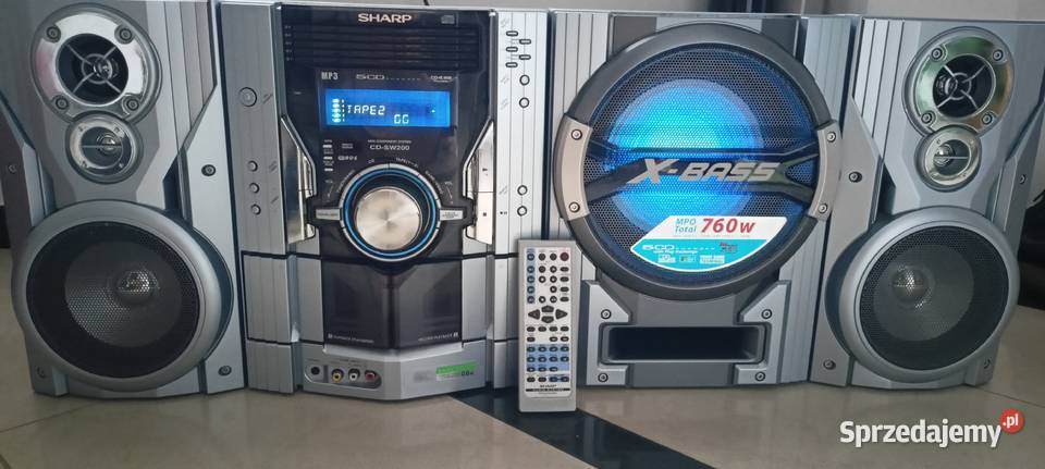 SHARP CDSW200H Wieża o mocy 760 w oryginalny Sędziszów