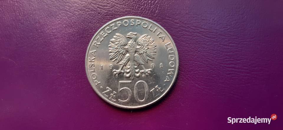 Moneta PRL 50 ZŁOTYCH 1981 WŁADYSŁAW I HERMAN mazowieckie Pruszków