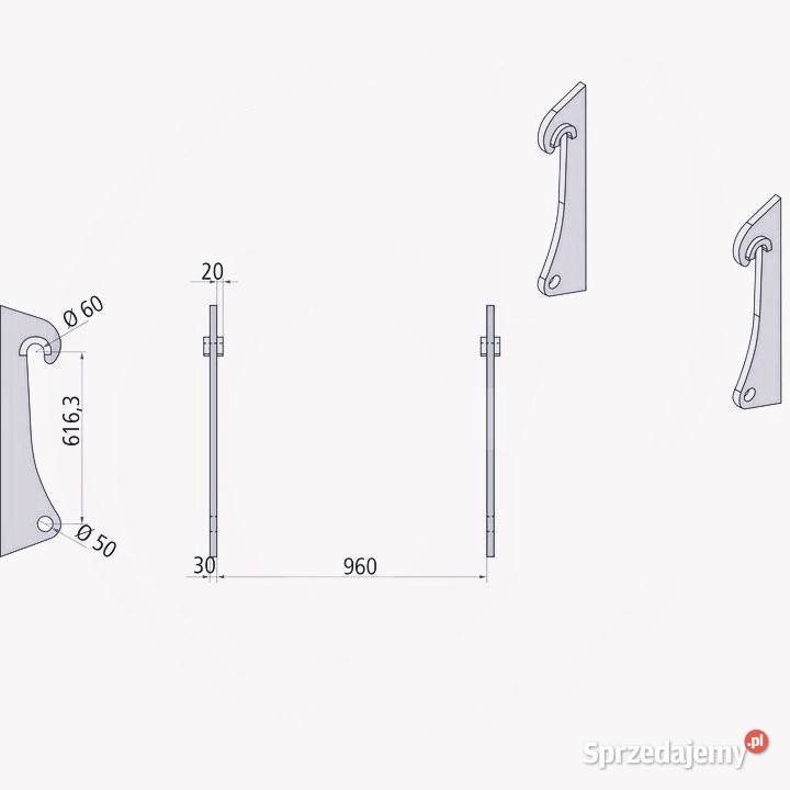Łyżka volvo L50 L120 L70 280 Duży BM nie Końskowola