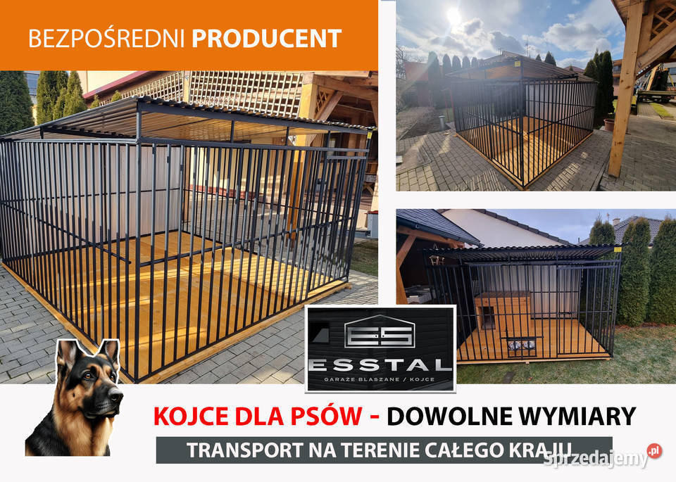 Kojec Psa Dowolne Rozmiary Zadaszenie ESSTAL Dla psów Zambrów
