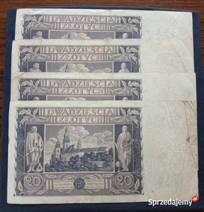 Banknoty 20 złotych Seria CL Nakło nad Notecią