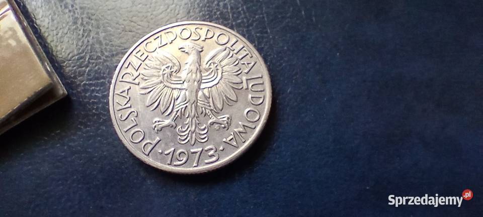 Stare monety 5 złotych 1973 Rybak PRL Polska Lesko