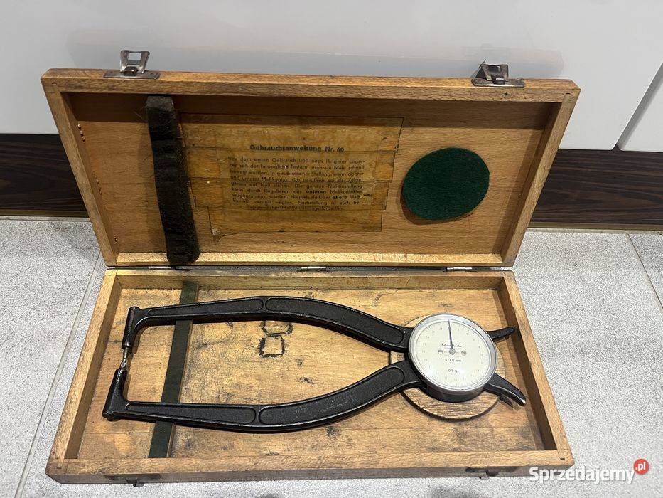 Grubościomierz zegarowy Schnelltaster 040 mm Pozostałe