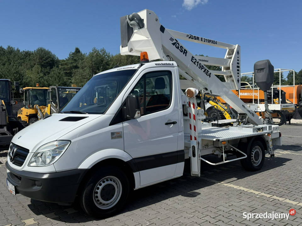 Mercedes Sprinter UNIKAT STAN 7 Zwyżka GSR E219 zarejestrowany w Polsce Widełki