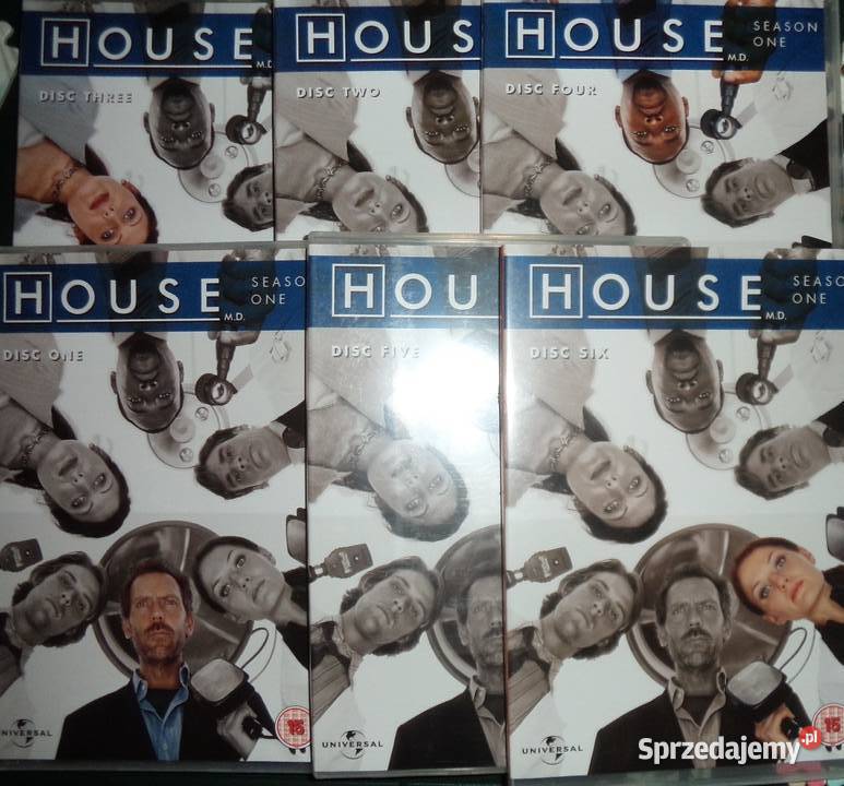 6x DVD doktor dr House season one sezon 1 Filmy Rzeszów