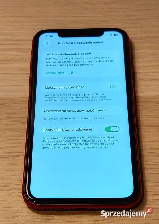 iPhone 11 64GB 95 Czerwony Idealny Stan Warszawa sprzedam