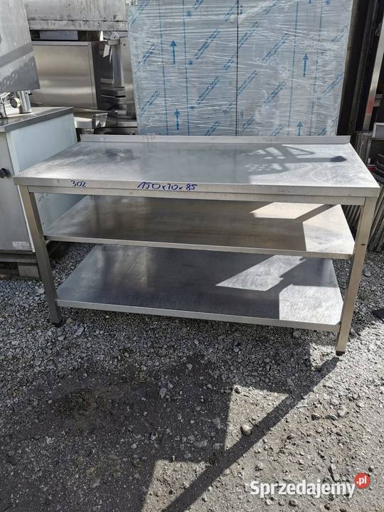 Stół roboczy z 2 półkami 150x70x85 302 Krotoszyn sprzedam