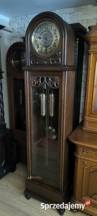 Zegar stojący HAWINA śliczna ciemna małopolskie Kwaczała