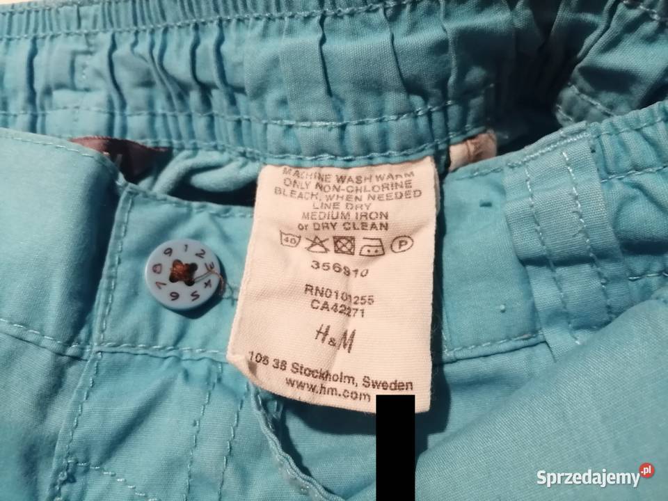 Krótkie spodenki chłopięce HM 98 23 lata Odzież śląskie Czeladź
