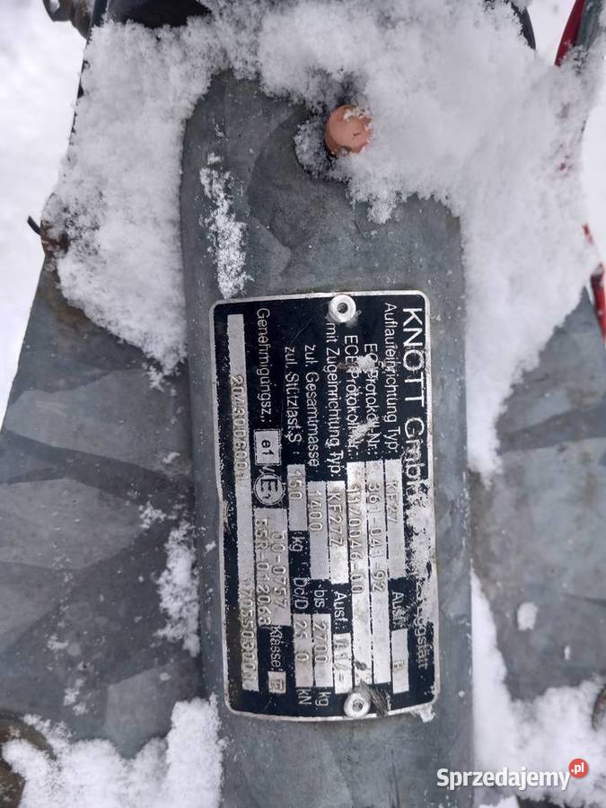 Przyczepa platforma dmc 2500 2 osiowa Przyczepy i naczepy Żyrardów