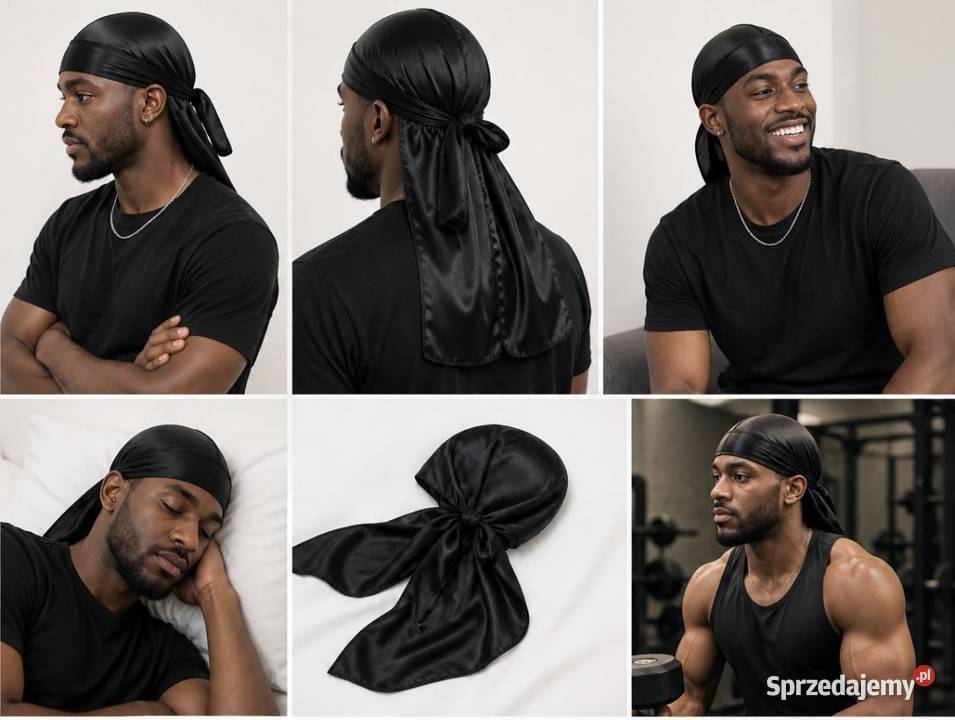 2x Chusta Durag Satynowa Bandana Pirate Hat małopolskie Kraków