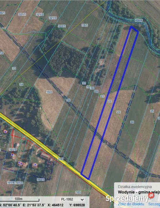 Działka pod zabudowę jednorodzinną utwardzona Żebraczka