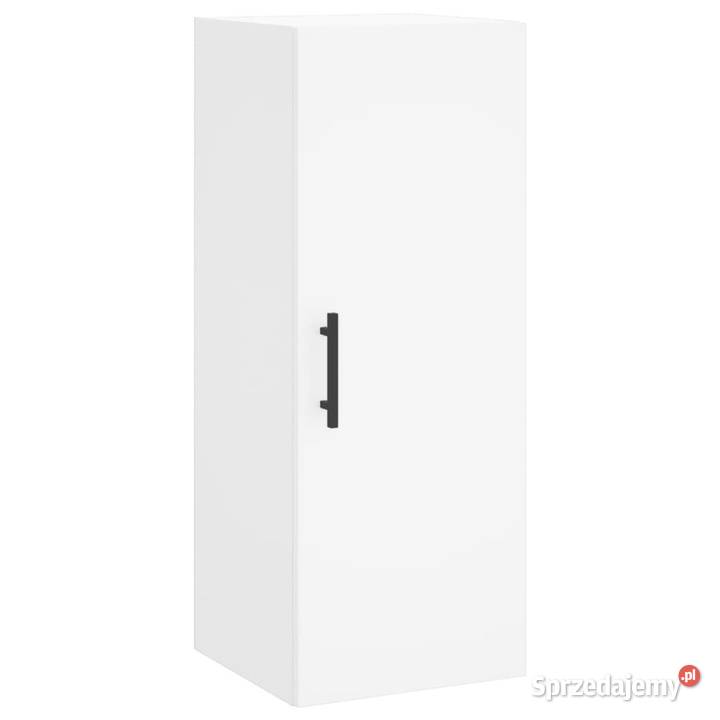 Wysoka szafka biała 345x34x180 materiał Warszawa